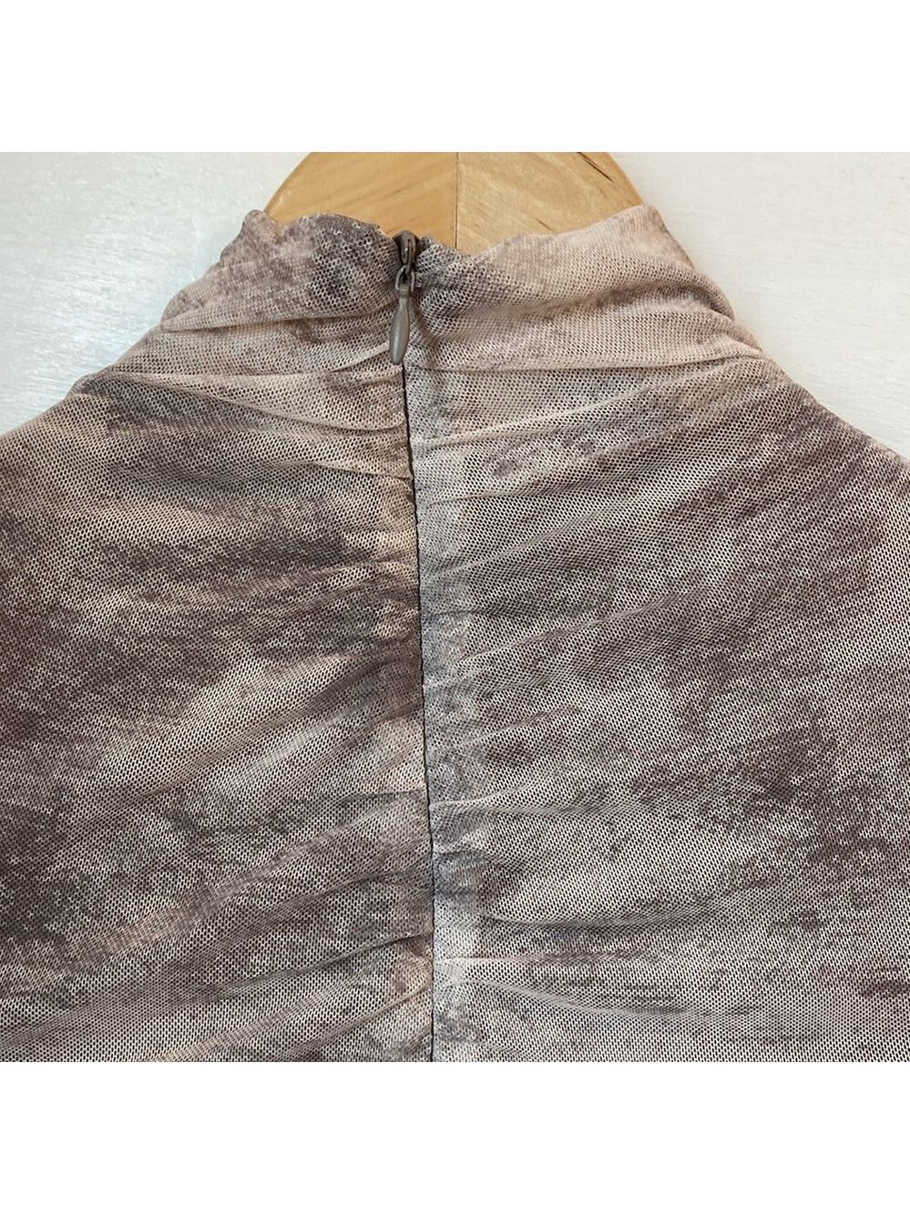 Zara Draped Long Sleeve Mini Dress, Size M - Picture 11 of 17